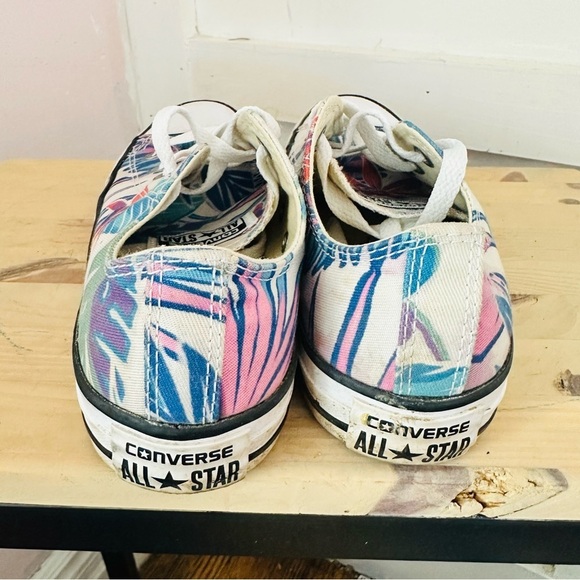 Colorful Tropical Print Sneakers converses women’s 6 - Picture 3 of 4